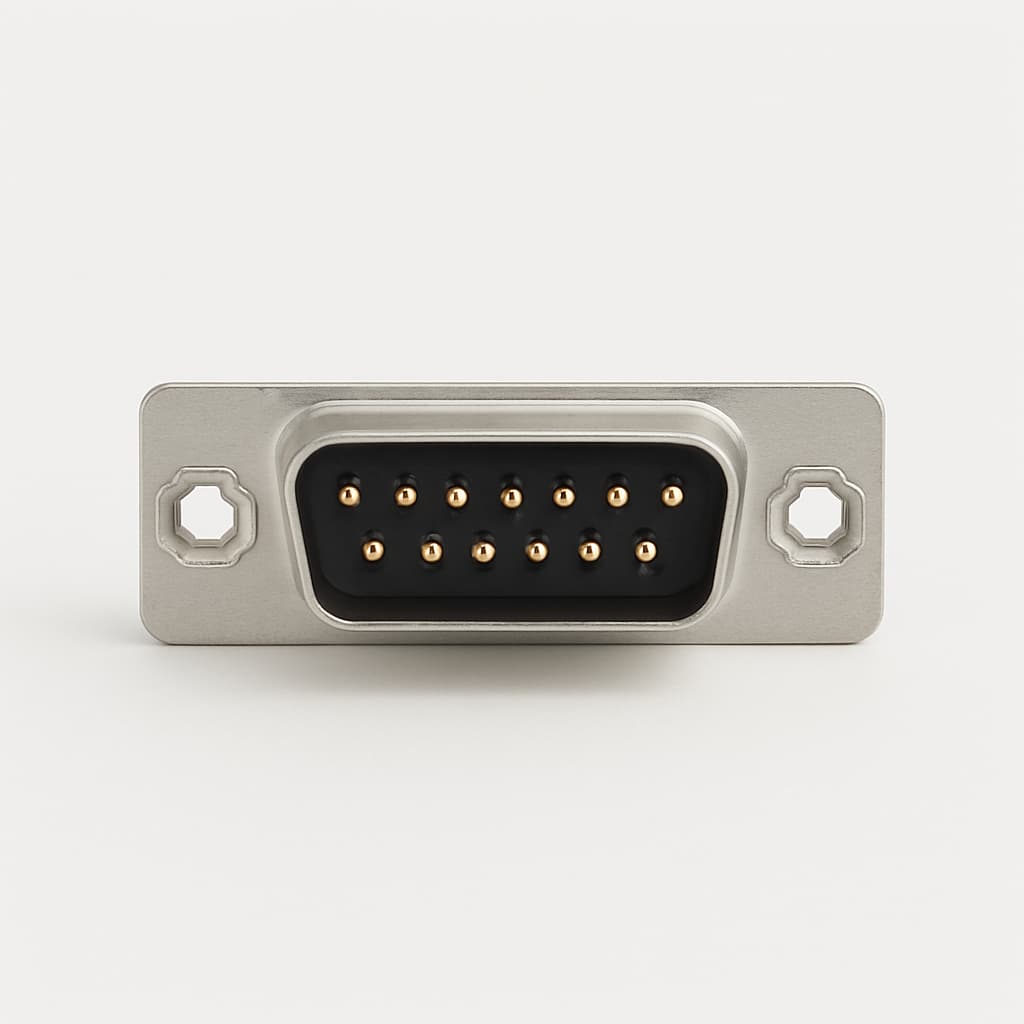 Molex / FCT 1731090513 (FM15S1-3933) D-SUB PC Receptacle — illustrative AI-generated image