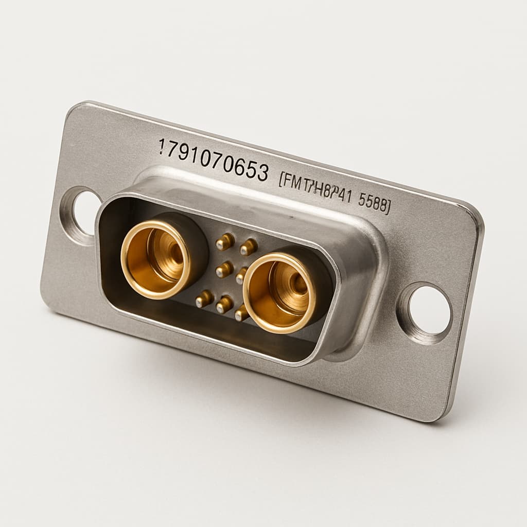 Molex / FCT 1731070653 (FM17W2P41-3558) D-Sub Plug — illustrative AI-generated image