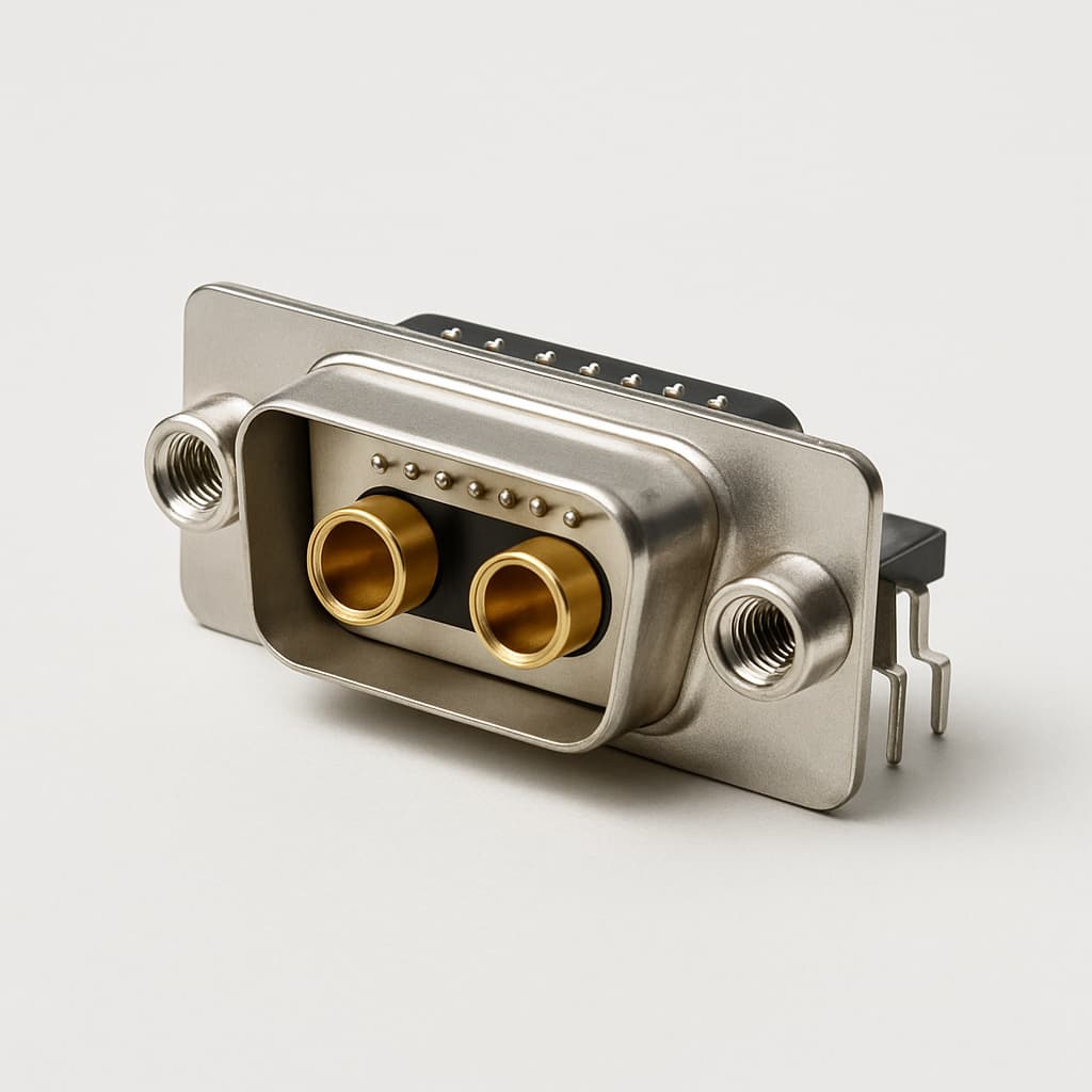 Molex / FCT 1731070260 (FM17W2P45-1502) D-Sub RA PC Plug 17W2 — illustrative AI-generated image