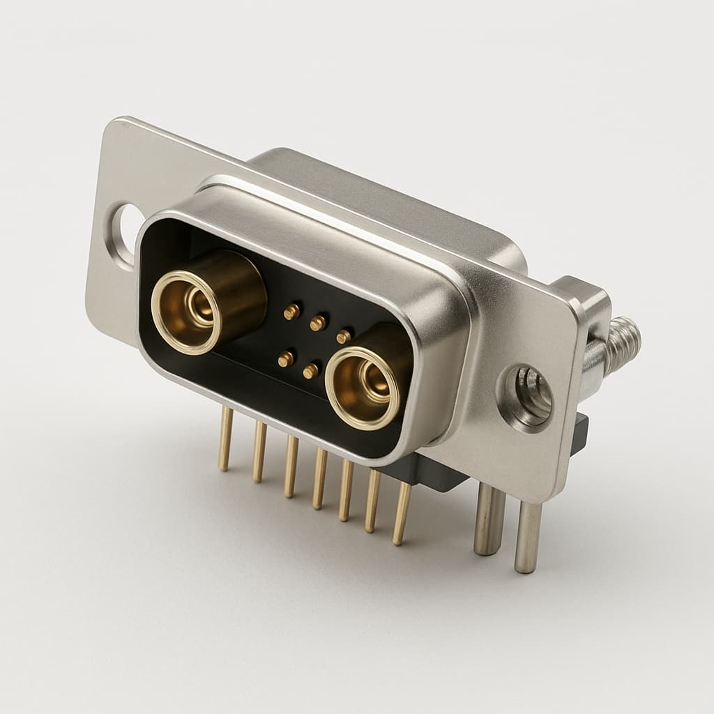 Molex / FCT 1731070078 (FM17W2P5-1002) D-Sub Plug 17W2 — illustrative AI-generated image