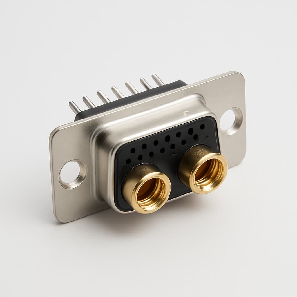 Molex / FCT 1731070675 (FM17W2S1-K394) D-Sub Receptacle — illustrative AI-generated image