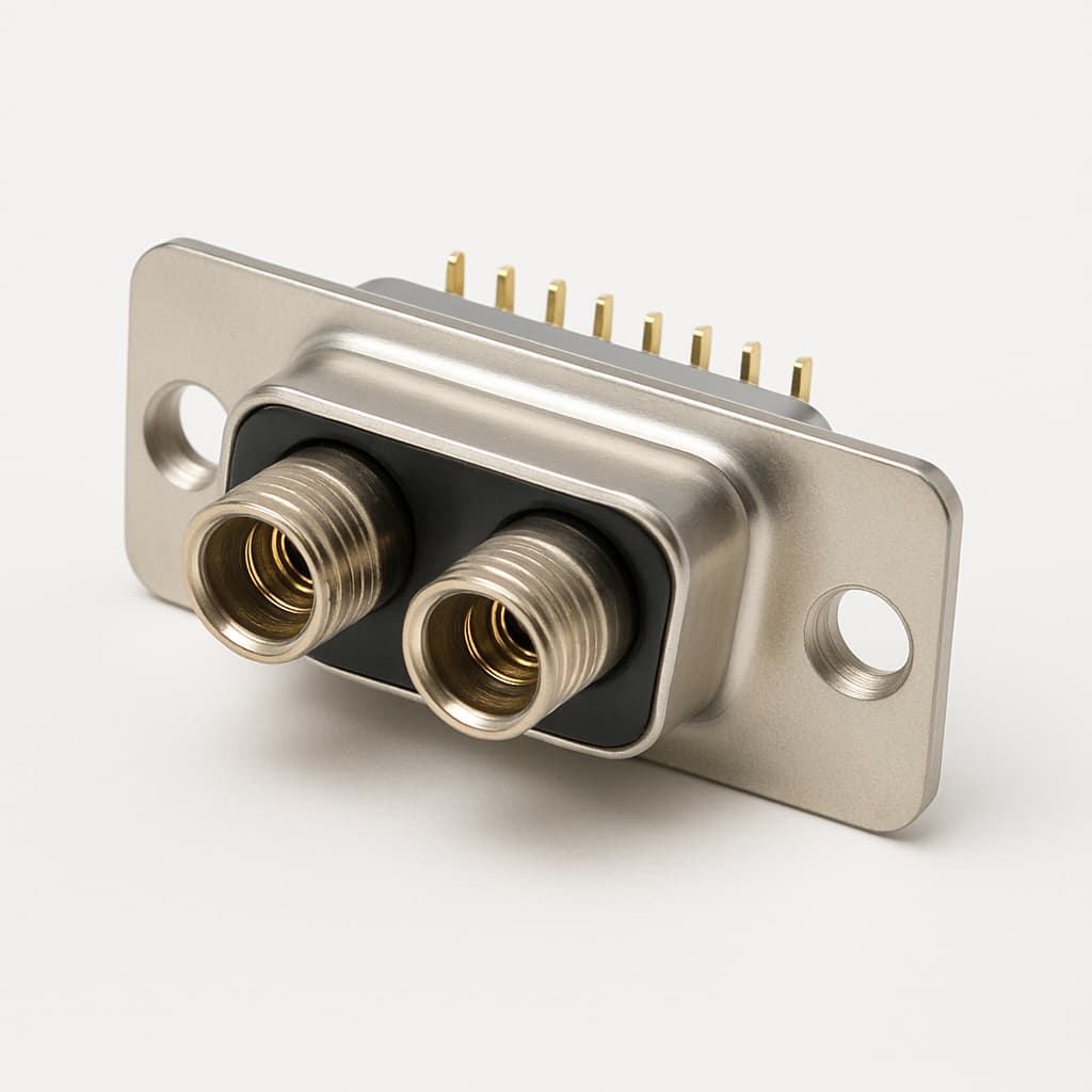 Molex / FCT 1731070332 (FM17W2S45R-3903) D-SUB Receptacle 17W2 — illustrative AI-generated image