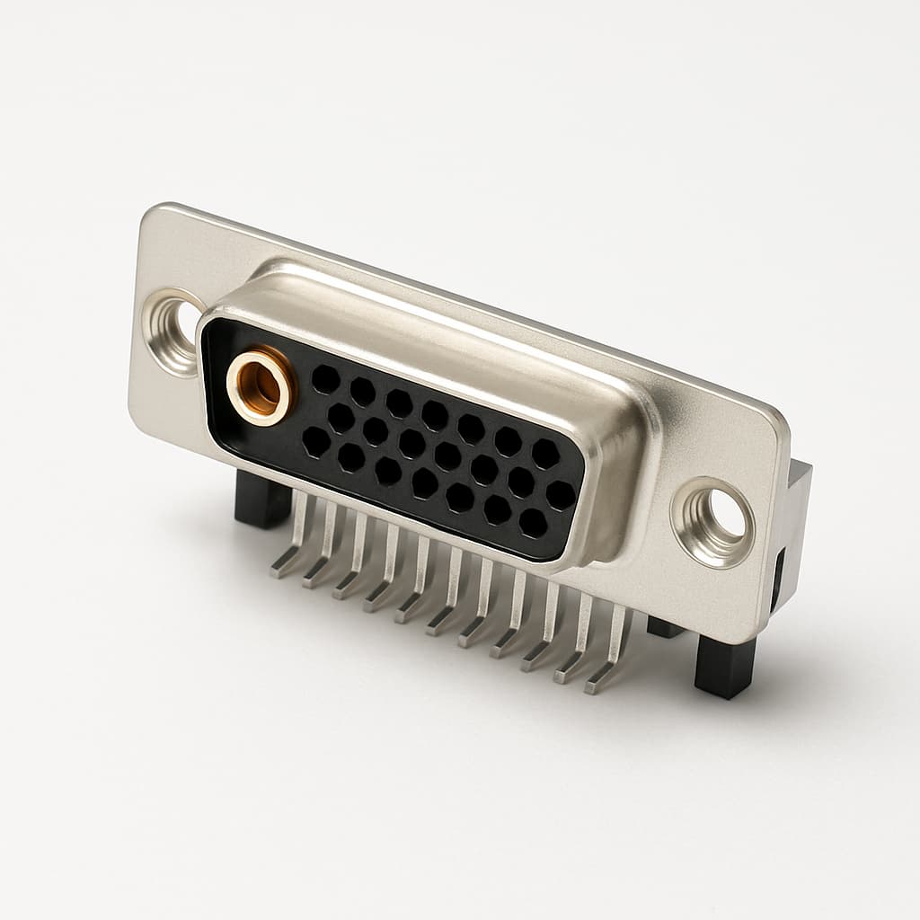 Molex / FCT 1731070333 (FM21W1S5-1002) D-Sub Receptacle — illustrative AI-generated image