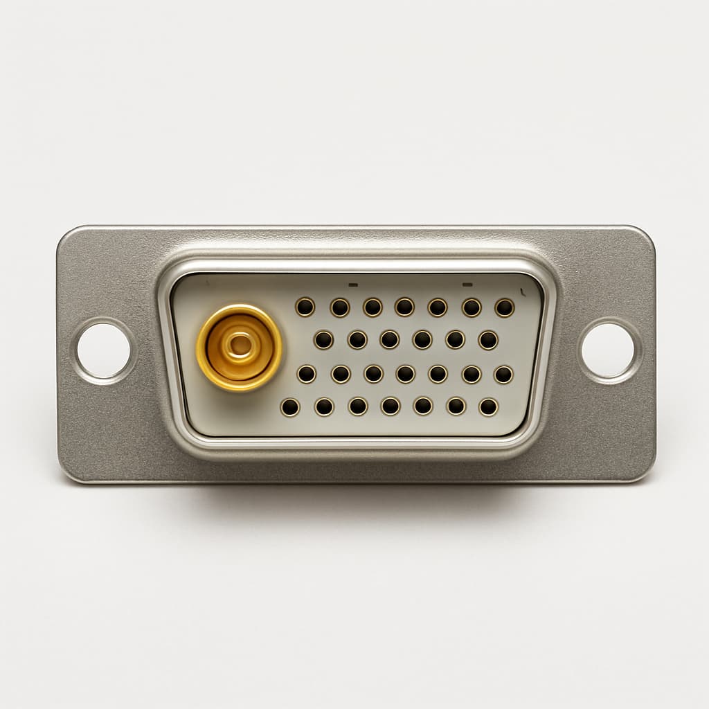 Molex / FCT 1731070264 (FM21W1S5A-4644) D-Sub Receptacle — illustrative AI-generated image