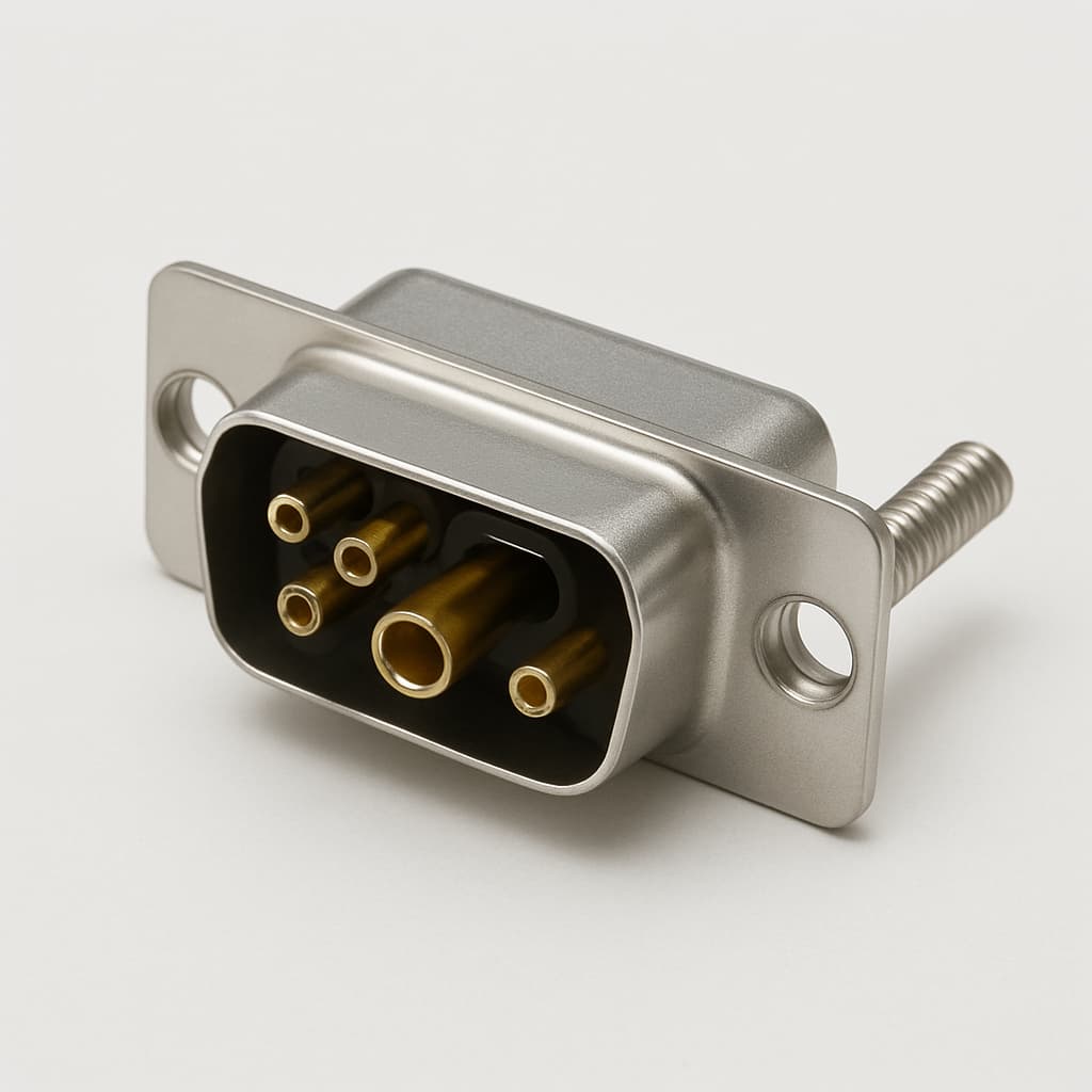 Molex / FCT 1731070083 (FM21WA4P1-K120) D-Sub Plug 21WA4 — illustrative AI-generated image