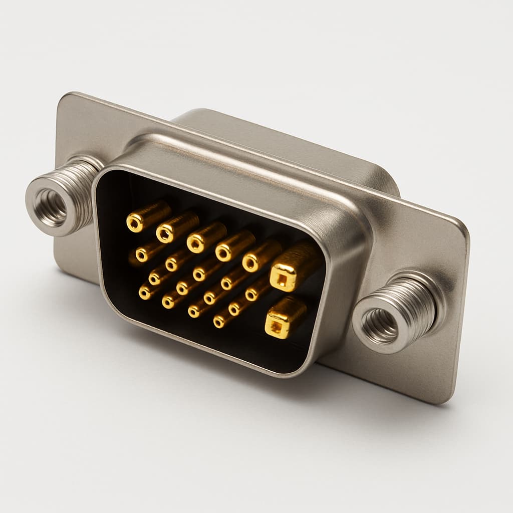 Molex / FCT 1731070559 (FM21WA4P22-6079) D-Sub Plug — illustrative AI-generated image