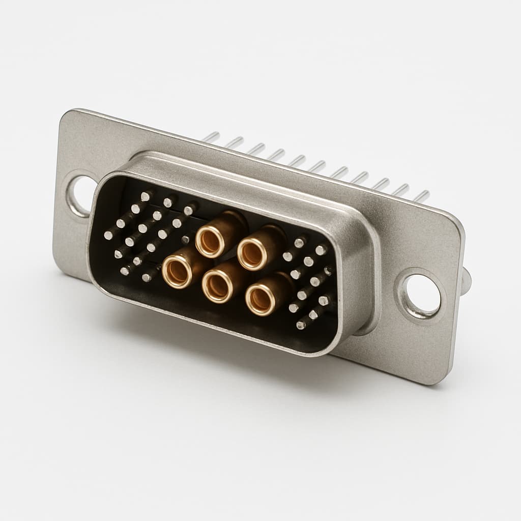 Molex / FCT 1731070535 (FM21WA4S1-1032) D-Sub PC Receptacle 21W7 — illustrative AI-generated image