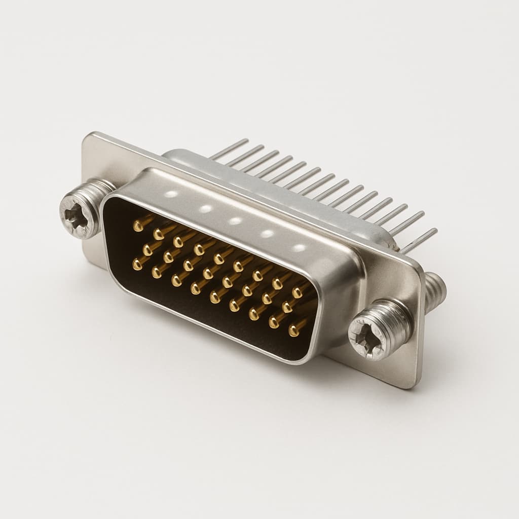 Molex / FCT 1731070812 (FM24W7P1A-6128) D-Sub PC Plug — illustrative AI-generated image