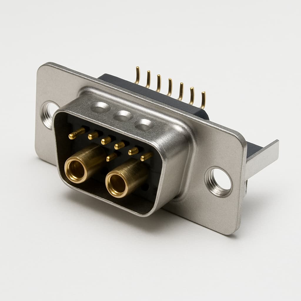 Molex / FCT 1731070536 (FM24W7P5-K120) D-Sub Plug 24W7 — illustrative AI-generated image
