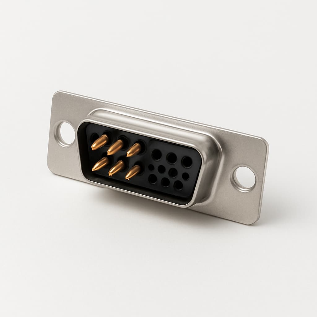 Molex / FCT 1731070501 (FM24W7S1) D-SUB PC Receptacle 24W7 — illustrative AI-generated image