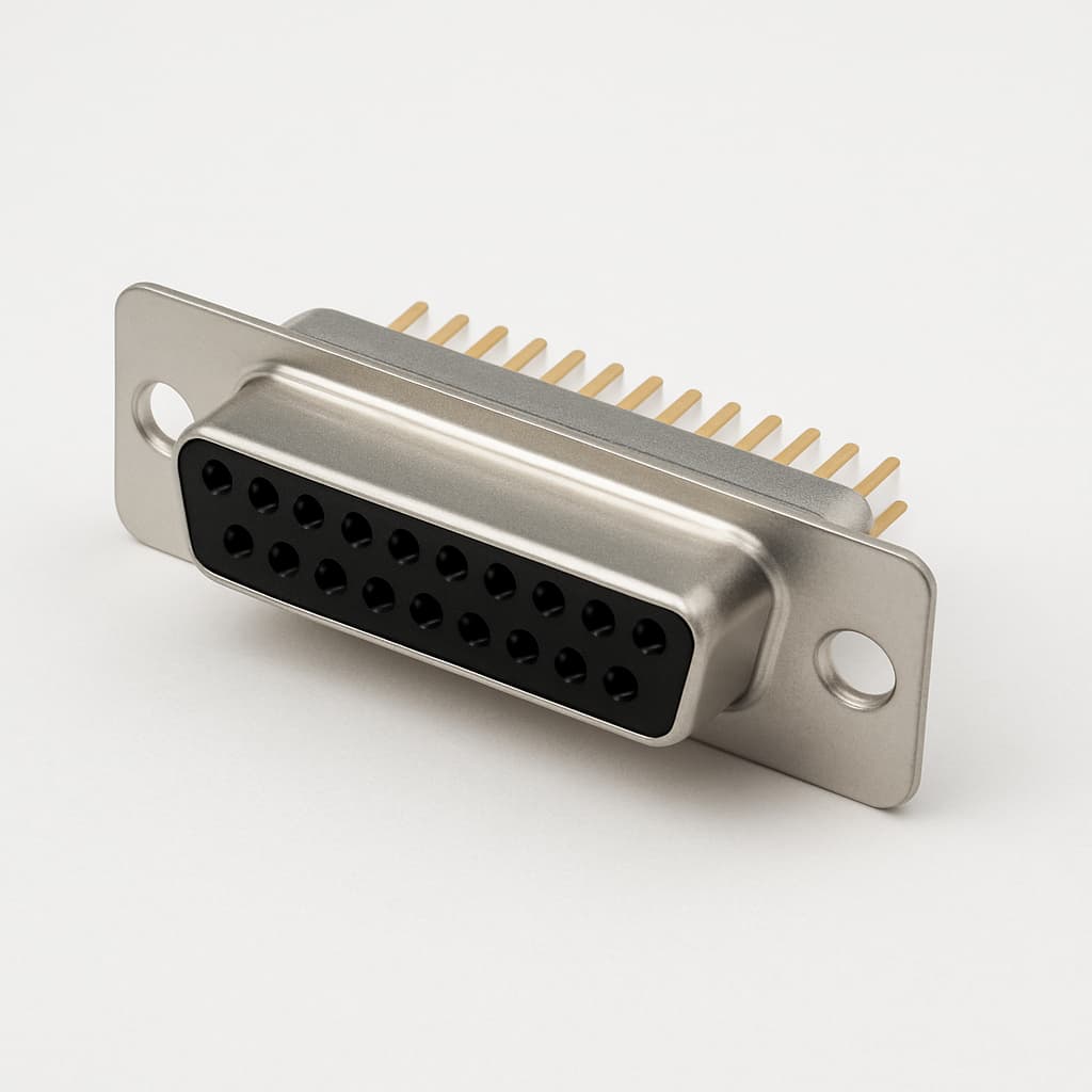 Molex / FCT 1731090508 (FM25S1-1212) D-Sub Receptacle — illustrative AI-generated image