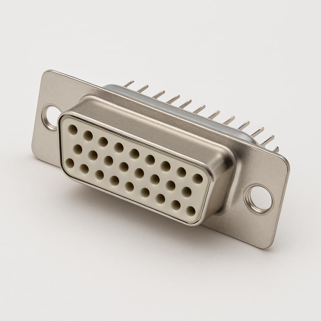 Molex / FCT 1731091973 (FM25S1-1214) D-Sub PC Receptacle — illustrative AI-generated image