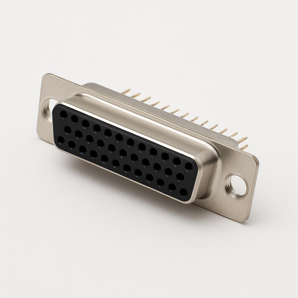 Molex / FCT 1731090672 (FM25S1-1276) D-Sub Receptacle — illustrative AI-generated image
