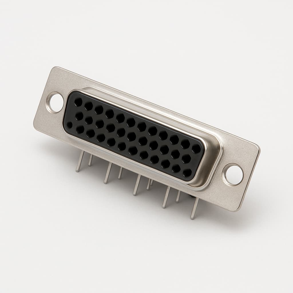 Molex / FCT 1731090638 (FM25S1-1277) D-Sub PC Receptacle — illustrative AI-generated image