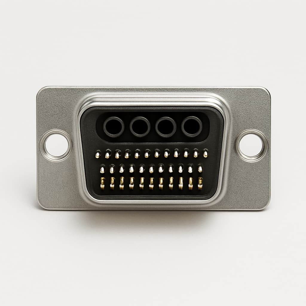 Molex / FCT 1731070087 (FM36W4P1-K120) D-Sub Plug 36W4 — illustrative AI-generated image