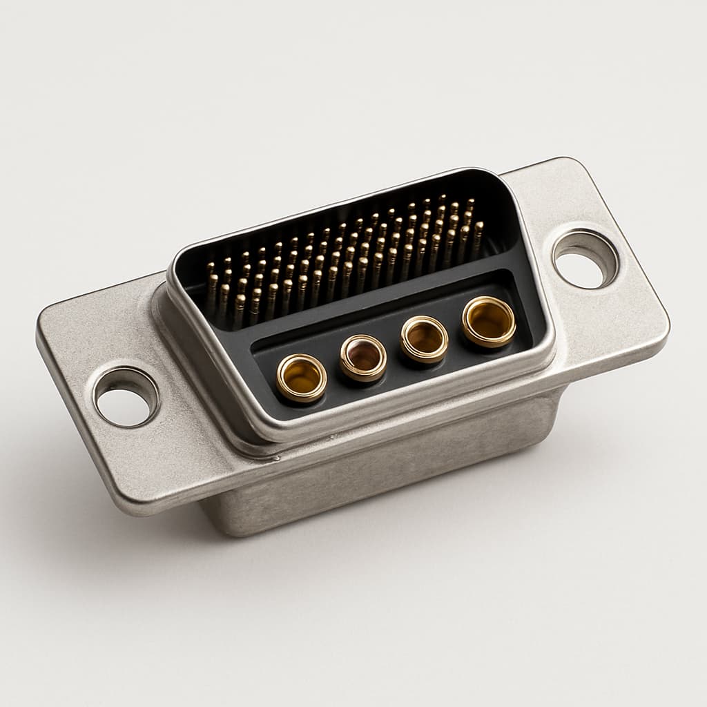 Molex / FCT 1731070088 (FM36W4P5-K120) D-Sub Plug 36W4 — illustrative AI-generated image