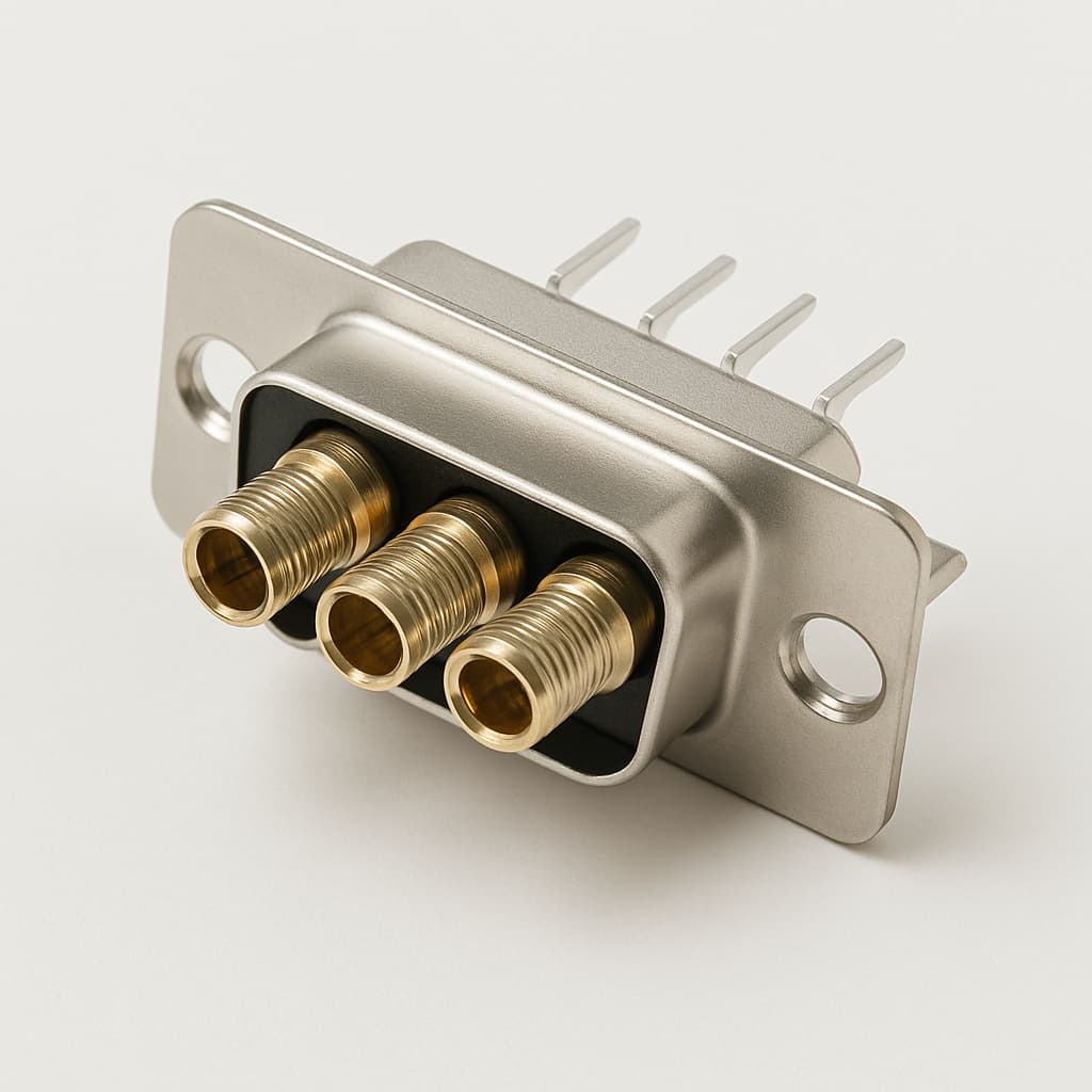 Molex / FCT 1731070641 (FM3W3P-1343) D-Sub Plug 3W3 — illustrative AI-generated image