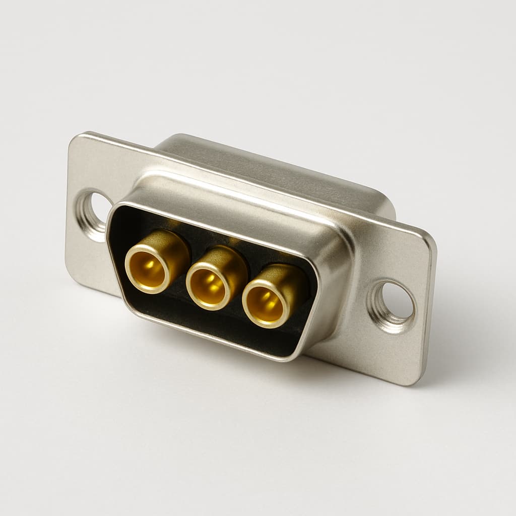 Molex / FCT 1731070664 (FM3W3P-1480) D-Sub Plug 3W3 — illustrative AI-generated image