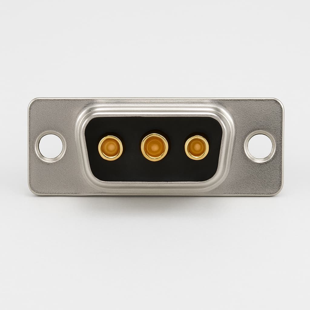 Molex / FCT 1731070502 (FM3W3S) ML D-SUB Receptacle 3W3 — illustrative AI-generated image