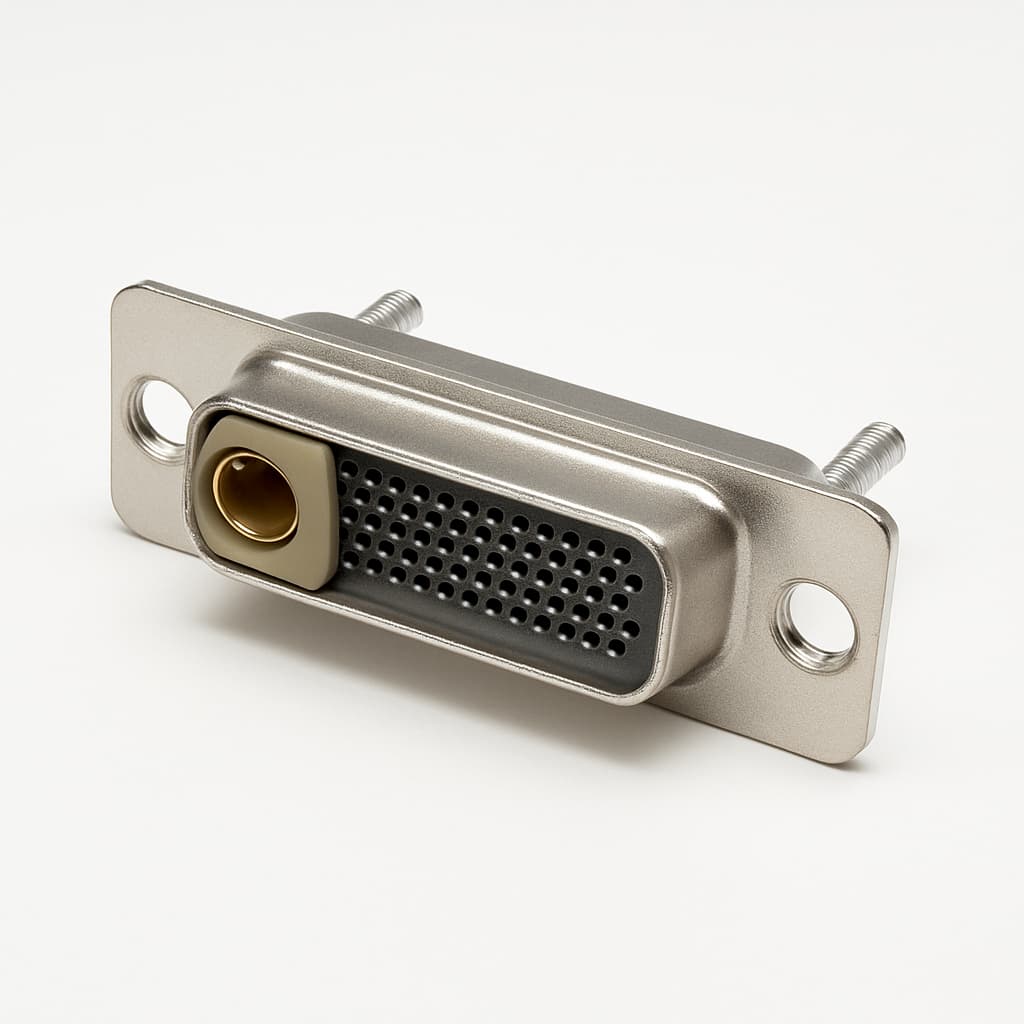 Molex / FCT 1731070360 (FM43W2S1-2462) D-Sub Receptacle 43W2 — illustrative AI-generated image