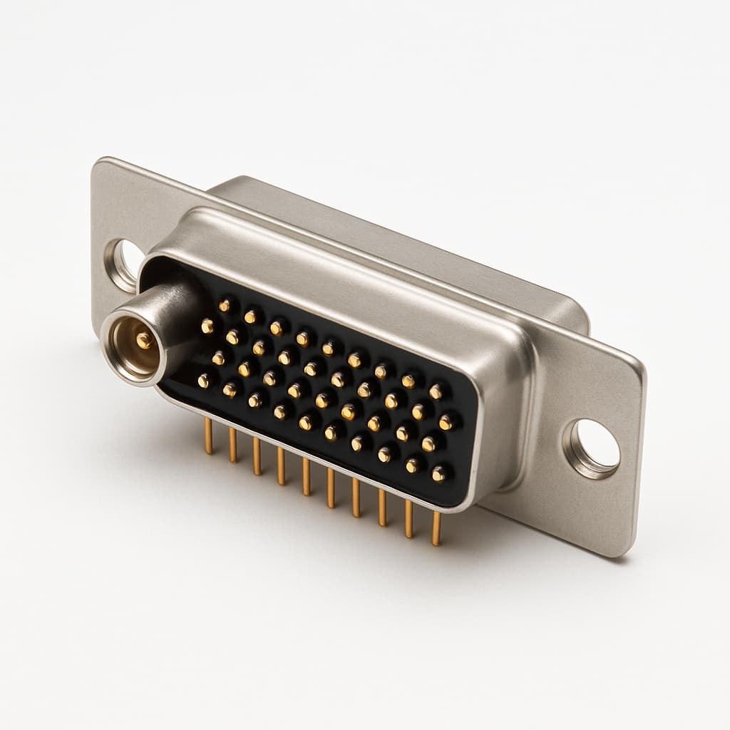 Molex / FCT 1731070120 (FM47W1SA-K121) D-SUB Connector — illustrative AI-generated image