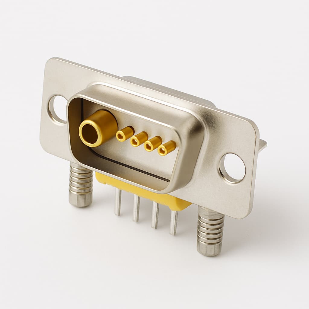 Molex / FCT 1731070538 (FM5W1P-1177) D-Sub Plug 5W1 — illustrative AI-generated image