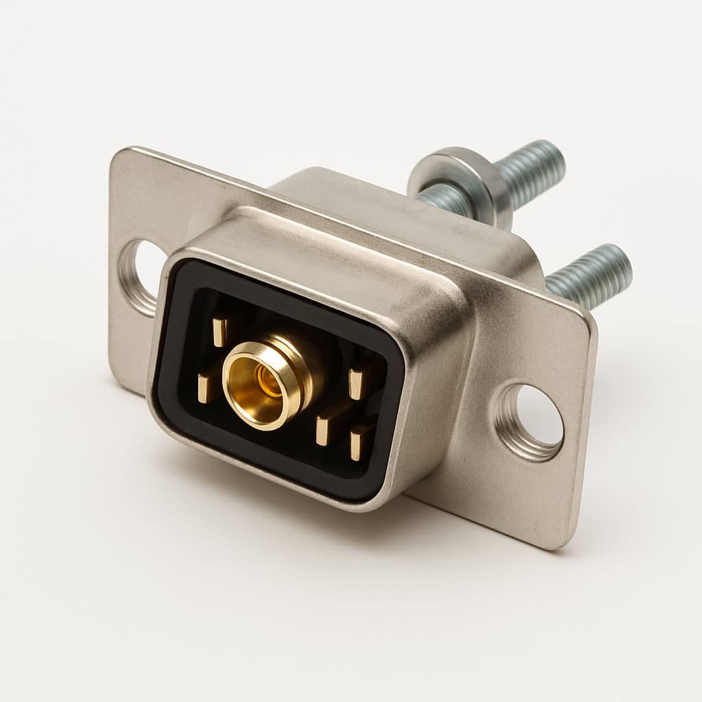 Molex / FCT 1731071298 (FM5W1P1-K120) Plug 5W1 — illustrative AI-generated image