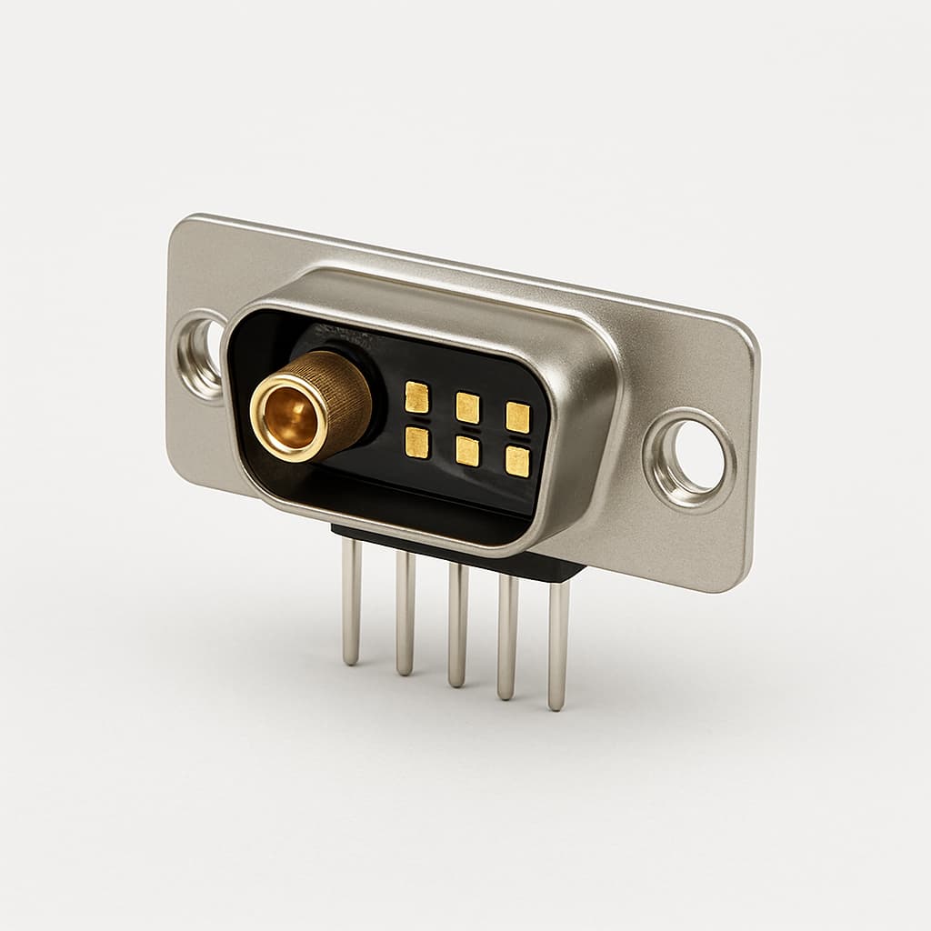 Molex / FCT 1731071282 (FM5W1S1A-K121) ML STR PC Receptacle 5W1 — illustrative AI-generated image