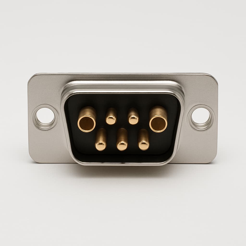 Molex / FCT 1731070540 (FM5W5P-1373) D-Sub Plug 5W5 — illustrative AI-generated image