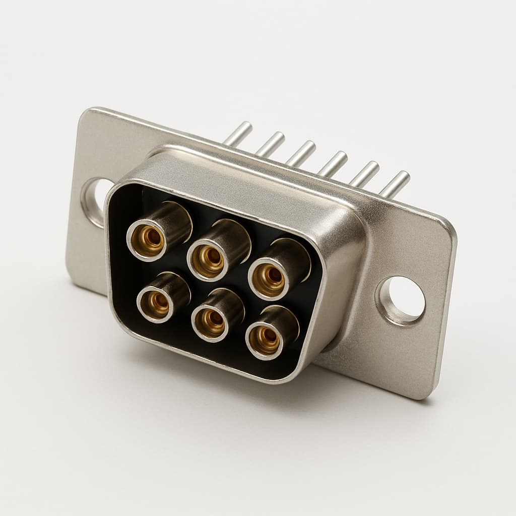 Molex / FCT 1731071319 (FM5W5P-1447) D-Sub Plug 5W5 — illustrative AI-generated image