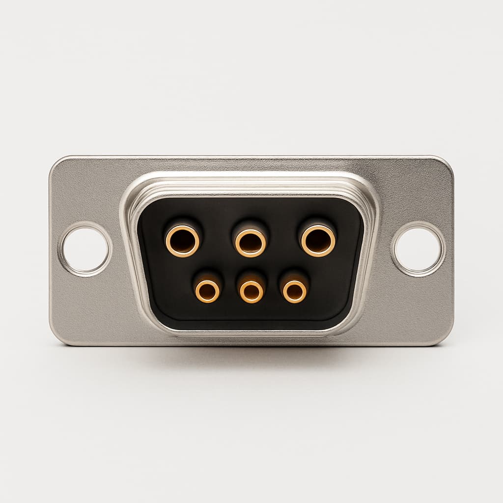 Molex / FCT 1731070610 (FM5W5P-2462) D-Sub Plug 5W5 — illustrative AI-generated image