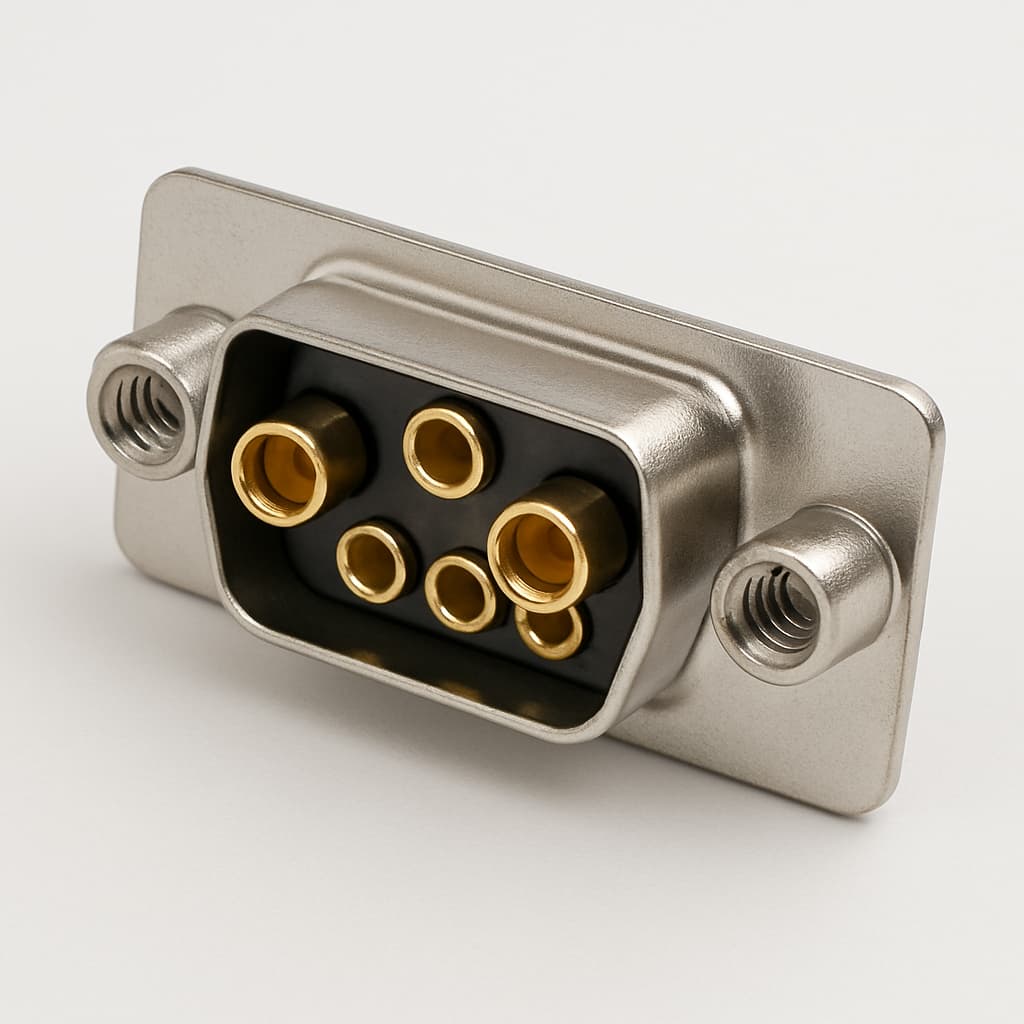 Molex / FCT 1731070613 (FM5W5P-4191) D-Sub Plug 5W5 — illustrative AI-generated image