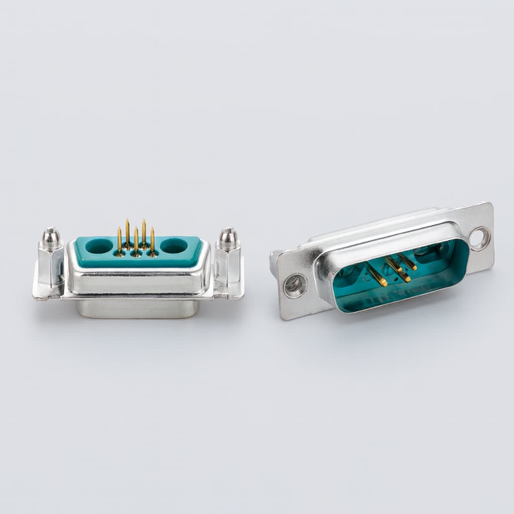 Molex / FCT 1731070510 (FM7W2P1-0982) D-Sub Plug 7W2 — illustrative AI-generated image