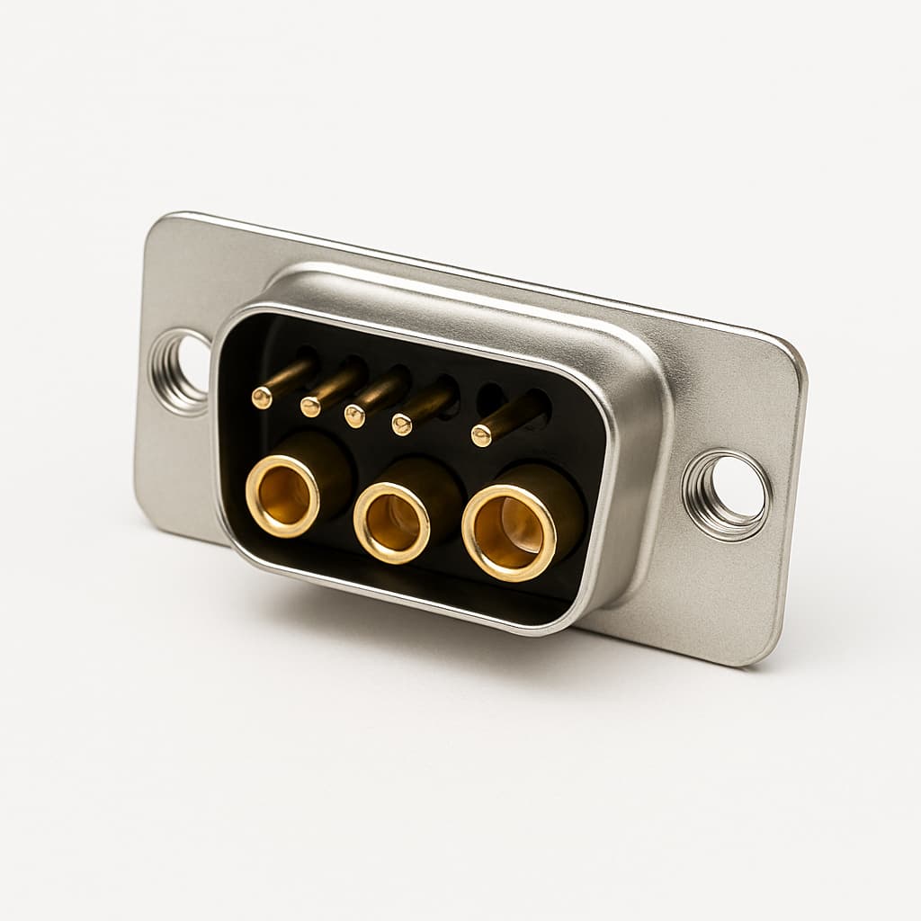 Molex / FCT 1731070557 (FM8W8P-1426) D-Sub Plug 8W8 — illustrative AI-generated image
