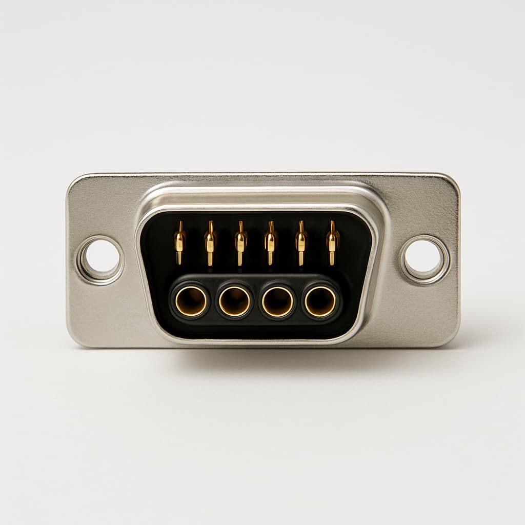 Molex / FCT 1731070662 (FM8W8P-1480) D-Sub Plug — illustrative AI-generated image