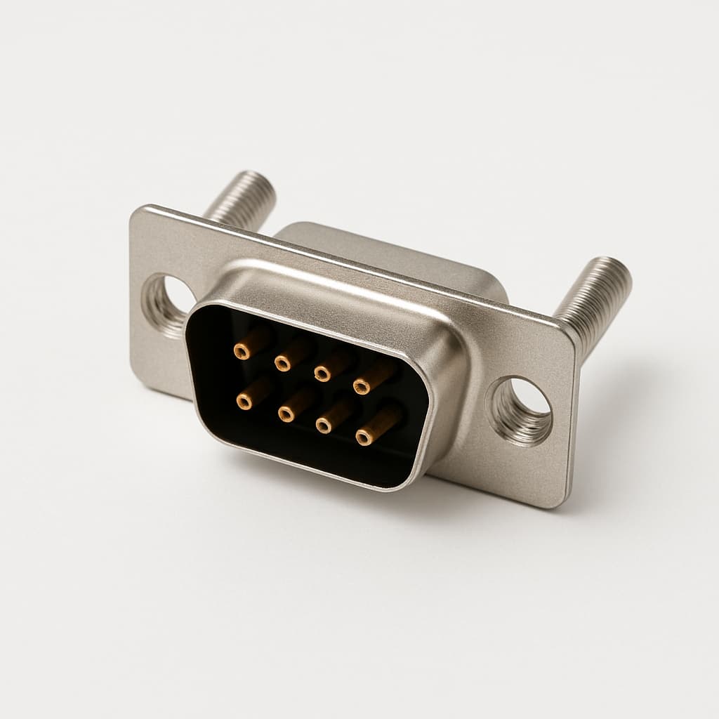 Molex / FCT 1731070669 (FM8W8P-2378) D-Sub Plug — illustrative AI-generated image