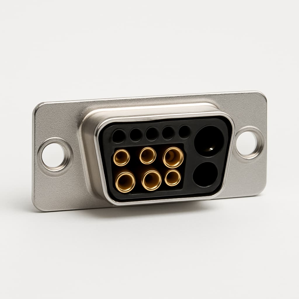 Molex / FCT 1731070457 (FM8W8S) ML D-SUB Receptacle 8W8 — illustrative AI-generated image