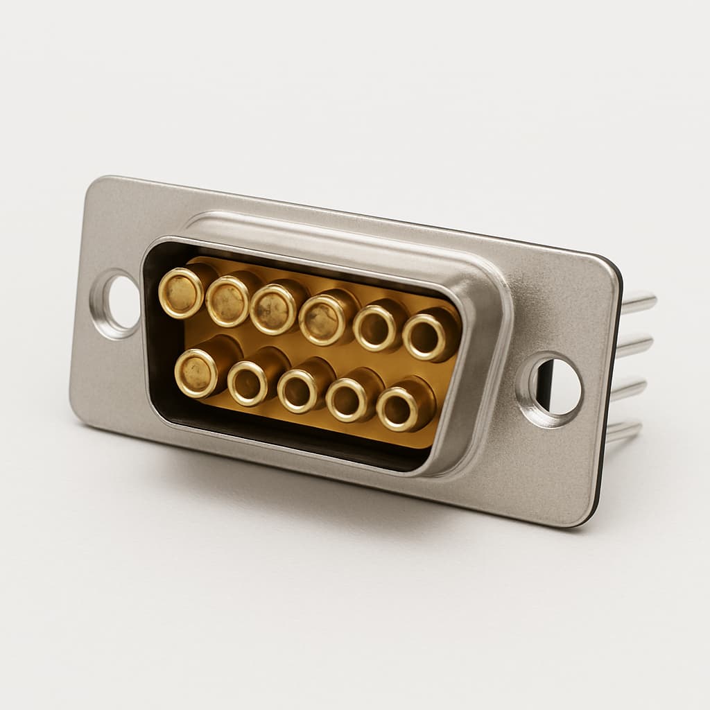 Molex / FCT 1731070495 (FM8W8S-1410) D-Sub Receptacle — illustrative AI-generated image
