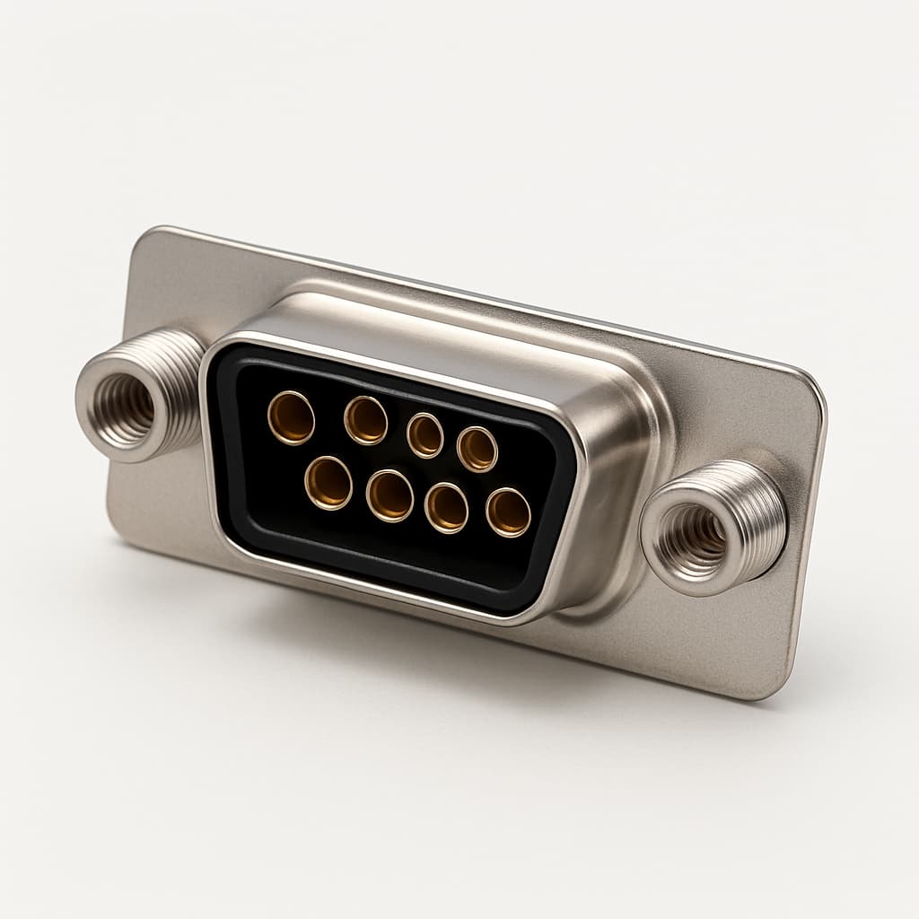 Molex / FCT 1731070665 (FM8W8S-3924) D-Sub Receptacle 8W8 — illustrative AI-generated image