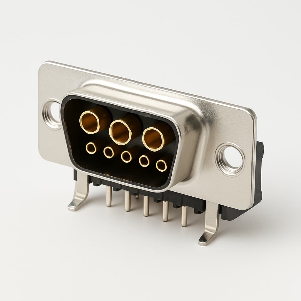 Molex / FCT 1731070655 (FM8W8S-5472) D-SUB Receptacle 8W8 — illustrative AI-generated image