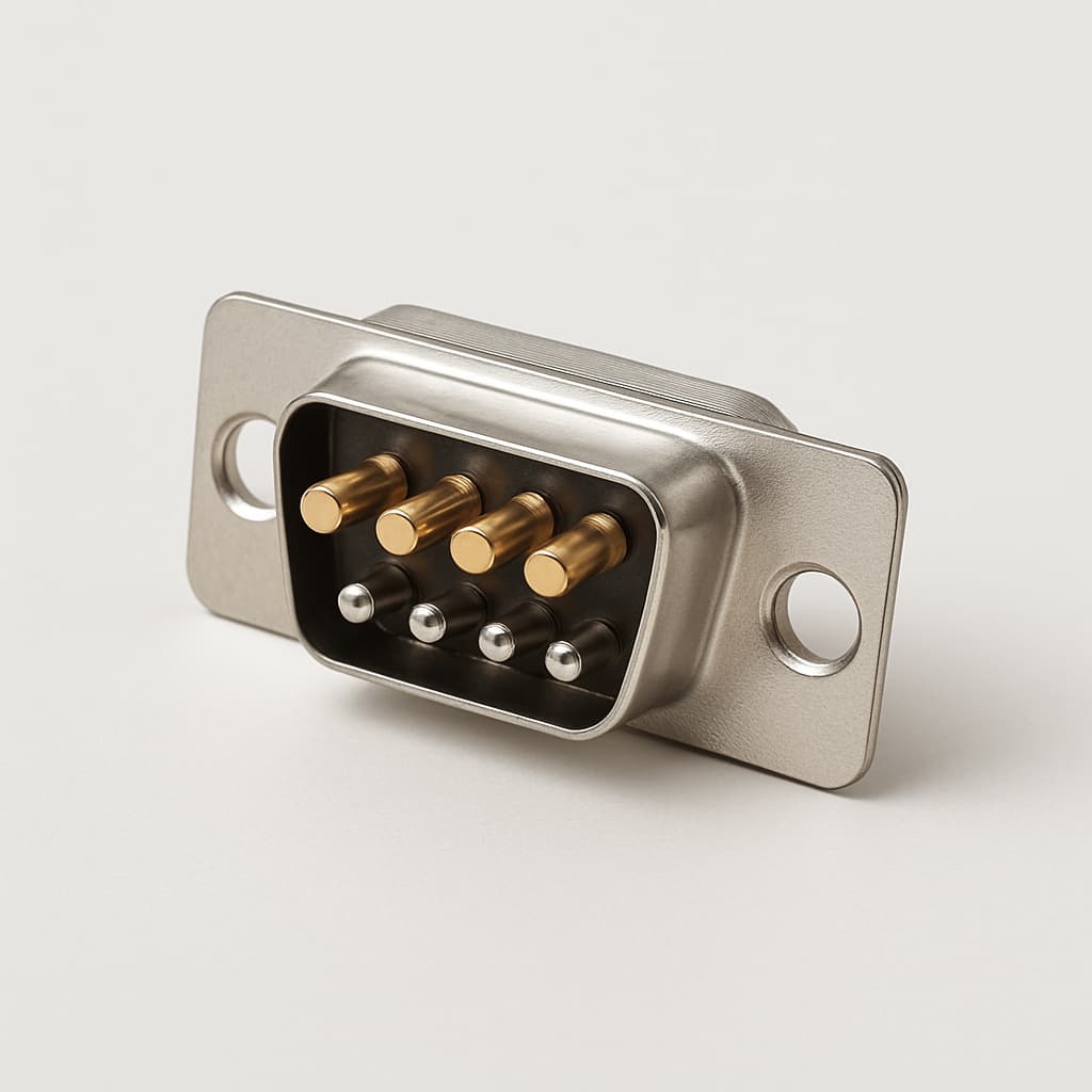 Molex / FCT 1731070382 (FM9W4P5-1004) D-Sub PC Plug — illustrative AI-generated image