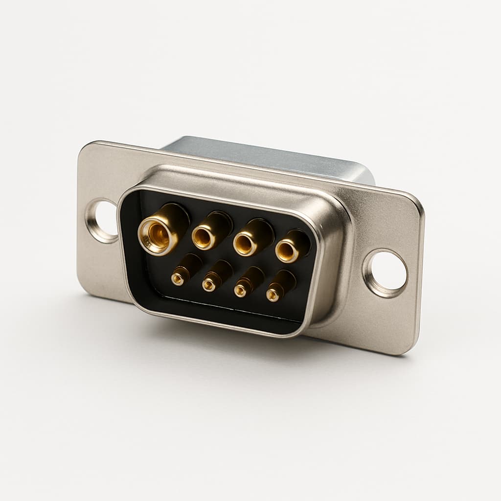 Molex / FCT 1731071290 (FM9W4P5A-K120) 9W4 Plug — illustrative AI-generated image