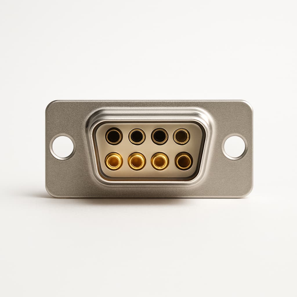 Molex / FCT 1731071287 (FM9W4S1A-K121) Receptacle 9W4 — illustrative AI-generated image