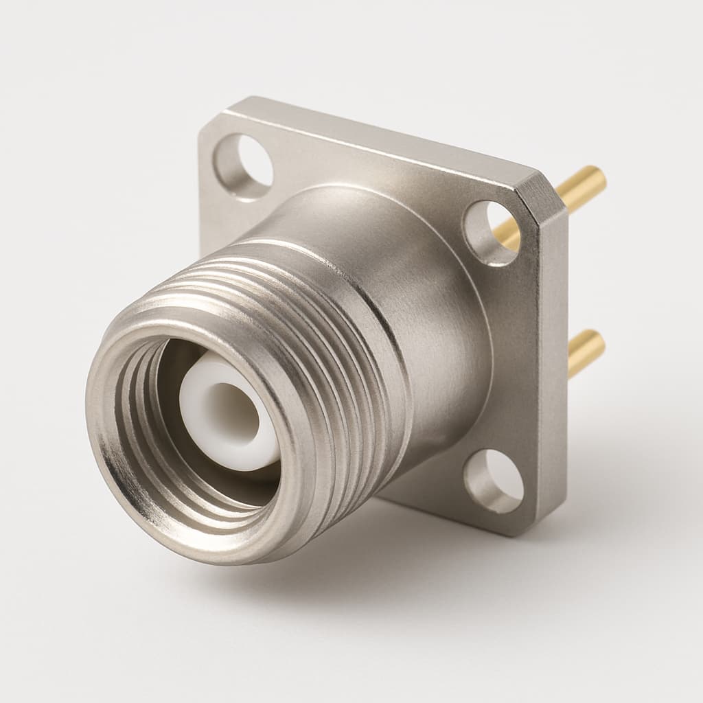 Molex / FCT 1731120195 (FME018S102) 75 OHM Receptacle — illustrative AI-generated image