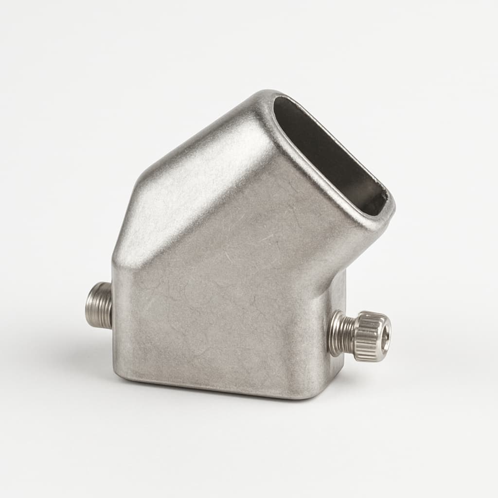 Molex / FCT 1731110543 (FMK1-K201M3) 45 Degree Metal Hood — illustrative AI-generated image