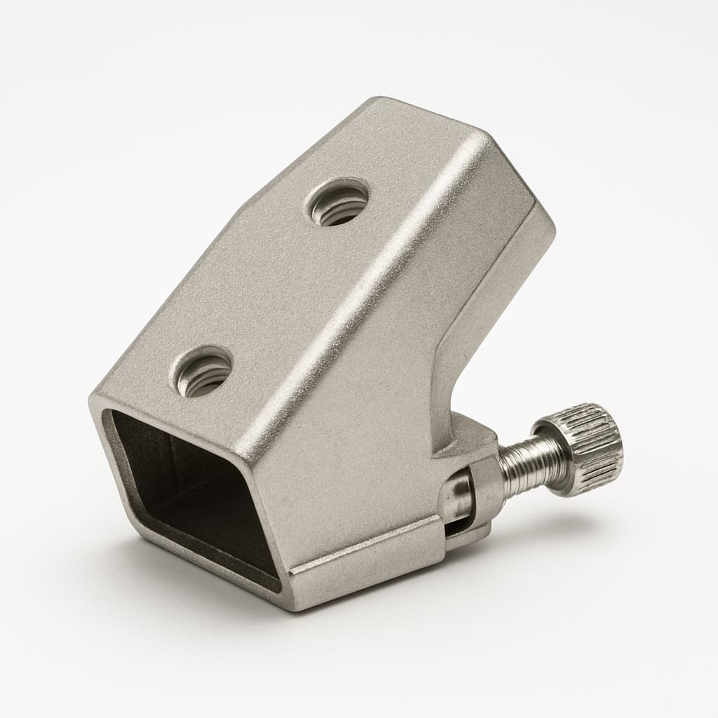 Molex / FCT 1731110306 (FMK1-K997) S1 45 DEG Metal Hood with Thumbscrew — illustrative AI-generated image