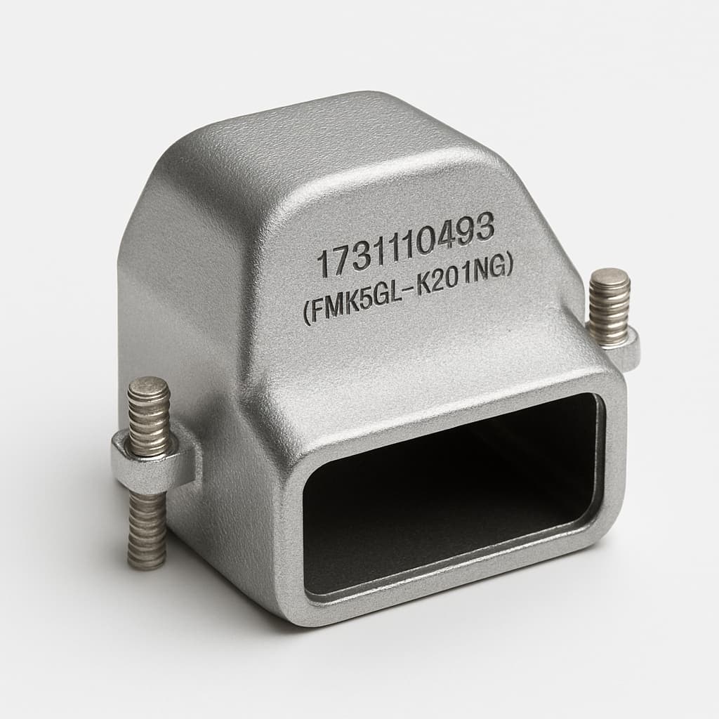 Molex / FCT 1731110493 (FMK5GL-K201M3) Hood — illustrative AI-generated image