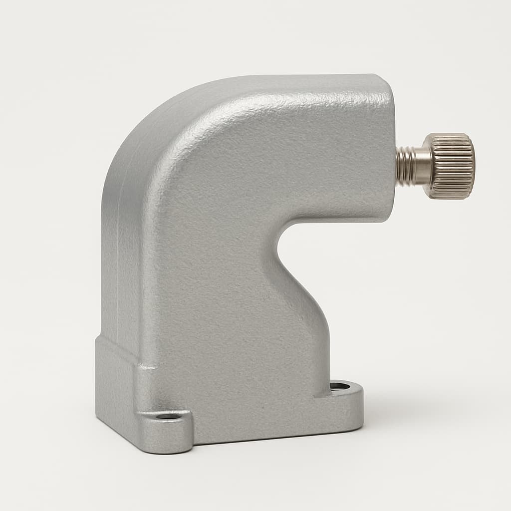 Molex / FCT 1731110243 (FMN4HE) S4 90 DEG Hood with Thumbscrew — illustrative AI-generated image