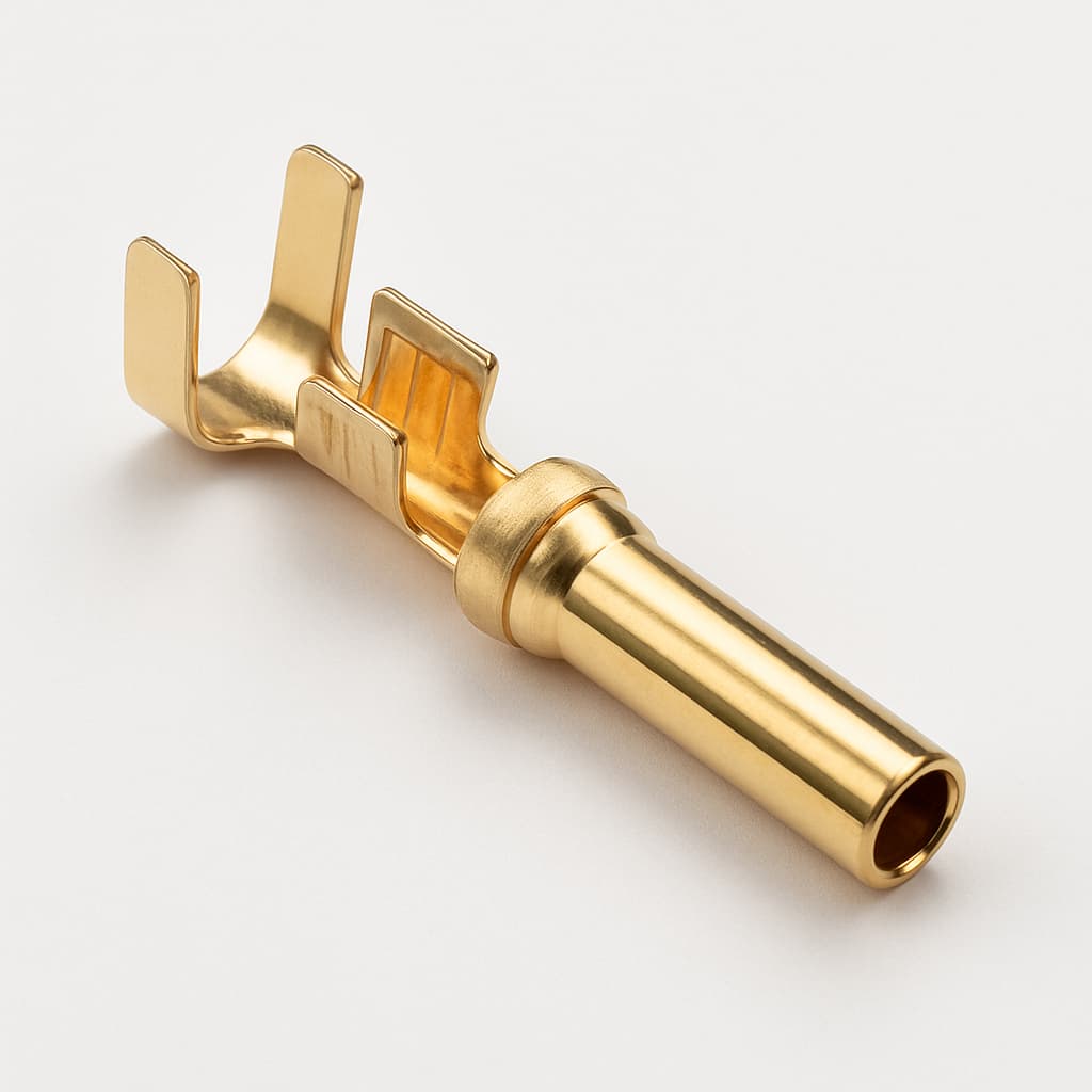 Molex / FCT 1731120155 (FMP014P203) HPWR PC Plug Terminal, 20 AMP — illustrative AI-generated image
