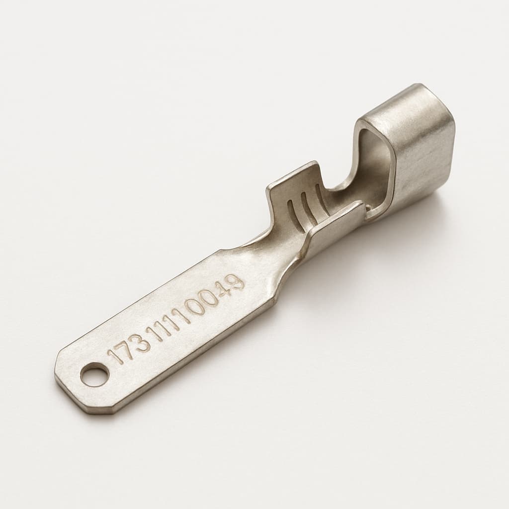 Molex / FCT 1731121049 (FMP143S104) PC Receptacle Terminal, 40 AMP — illustrative AI-generated image